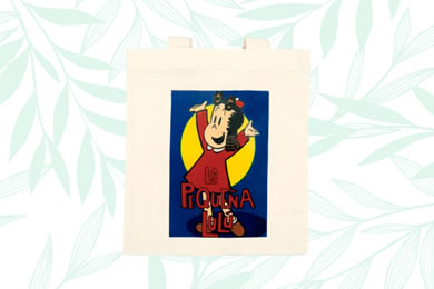 bolsa plana de tocuyo